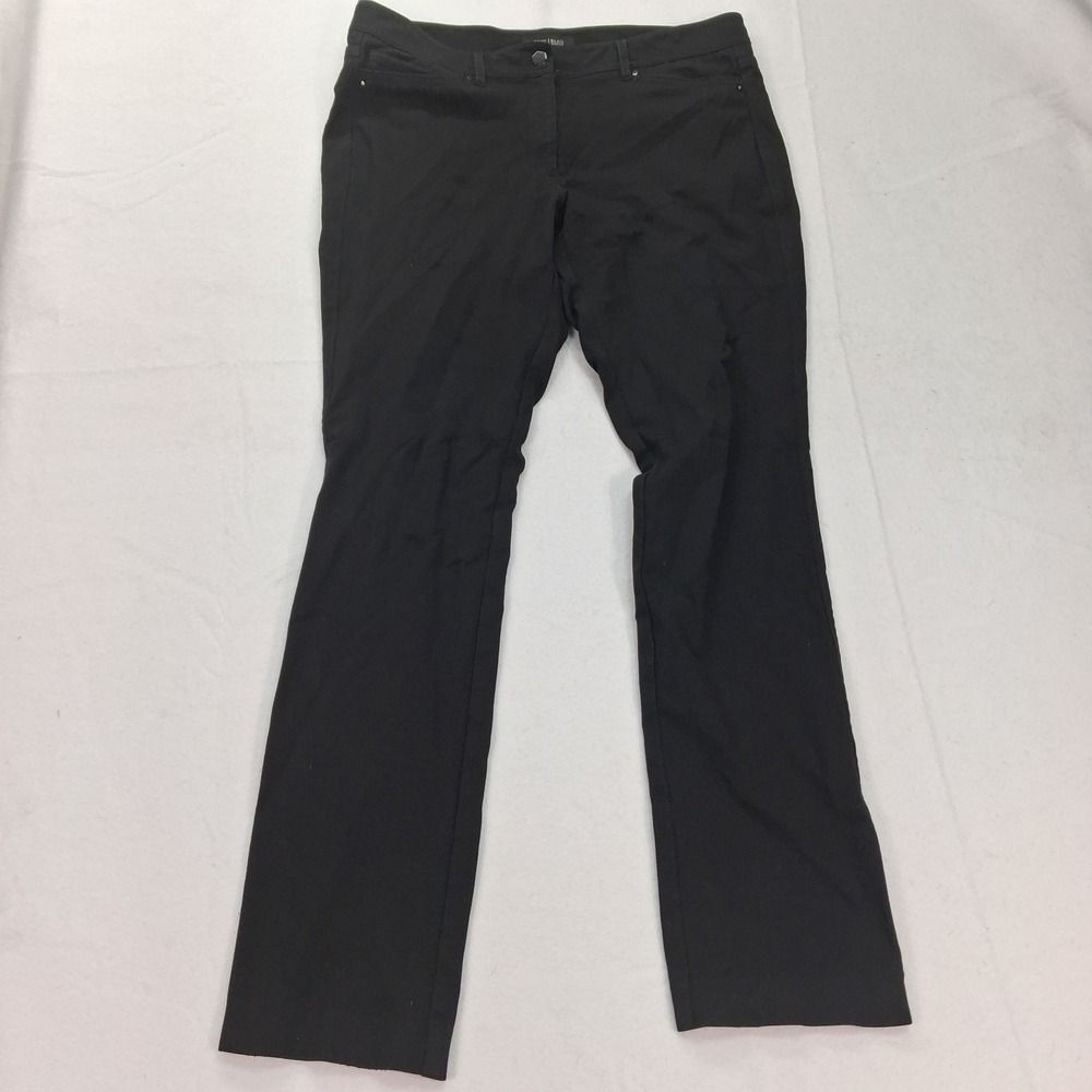 White House Black Market Pants Womens 8R Slim Leg Black Stretch EUC